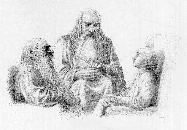File:Alan Lee - Visit to Bilbo.jpg