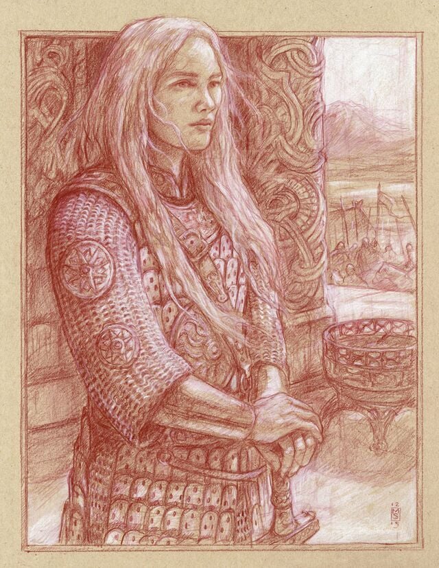 Matt Stewart - Eowyn Alone Before the Golden Hall.jpg