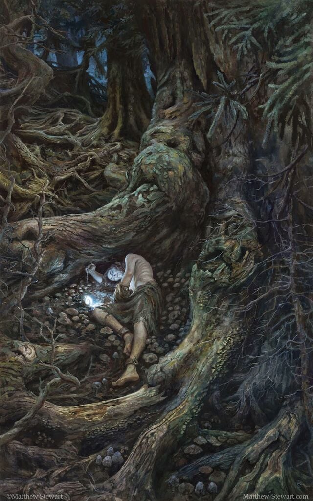 Matt Stewart - In the Forest Under Night - Gwindor in Taur-nu-Fuin.jpg