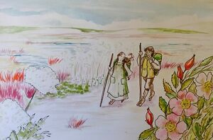 Miriam Ellis - A hobbit walking party.jpg