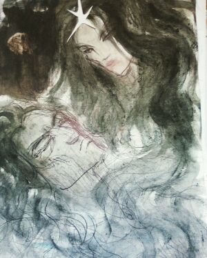 Cerinamroth - Lúthien tends Beren.jpeg