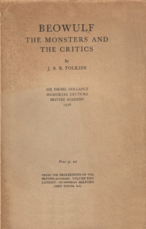 Beowulf - The Monsters and The Critics 1937.jpg