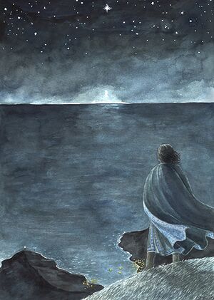 Anke Eißmann - Elros looking west Númenor.jpg
