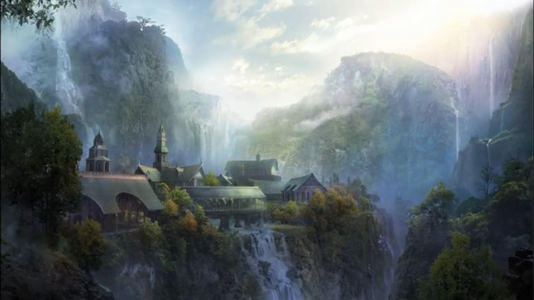 Concept Art of Rivendell.