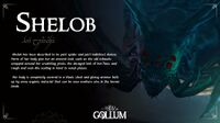 Shelob's description in The Lord of the Rings: Gollum