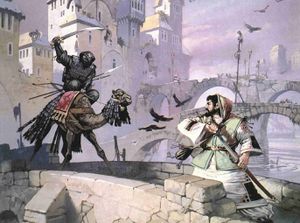 Angus McBride - The Bridges of Charnesra (cropped).jpg