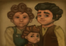 Portrait of Belladonna, Bilbo and Bungo in The Hobbit (2003 video game)
